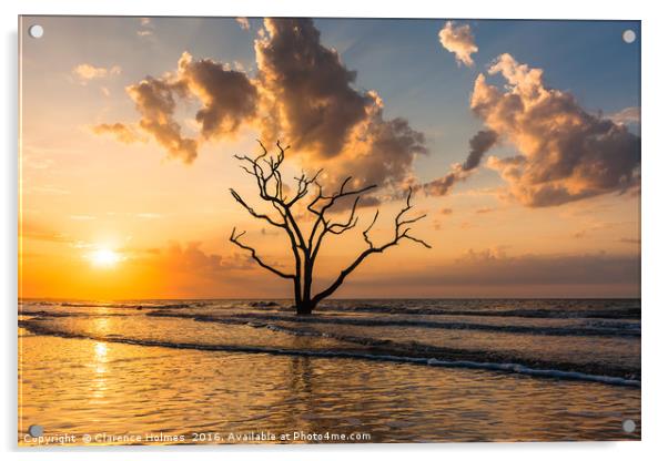 Edisto Island Sunrise I Acrylic by Clarence Holmes