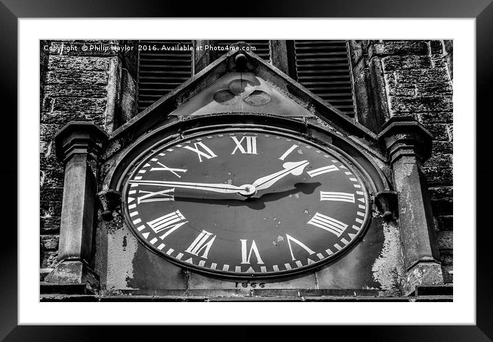 Every Second Counts It's Black and White.......... Framed Mounted Print by Naylor's Photography
