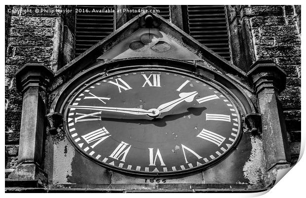 Every Second Counts It's Black and White.......... Print by Naylor's Photography