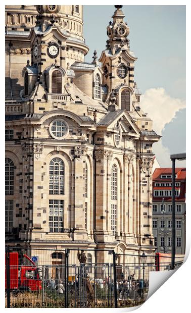 Church Germany Print by Elaine Young