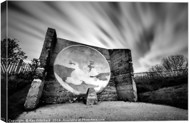 Fulwell Sound Mirror Canvas Print by Ray Pritchard