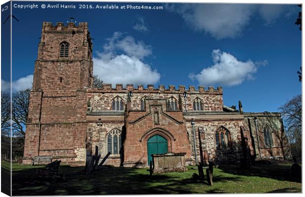 St Botolph's Church, Rugby, Warwickshire Canvas Print by Avril Harris