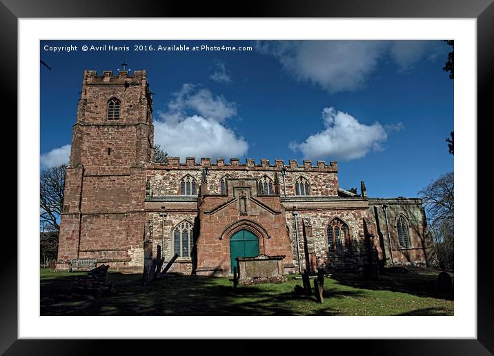 St Botolph's Church, Rugby, Warwickshire Framed Mounted Print by Avril Harris