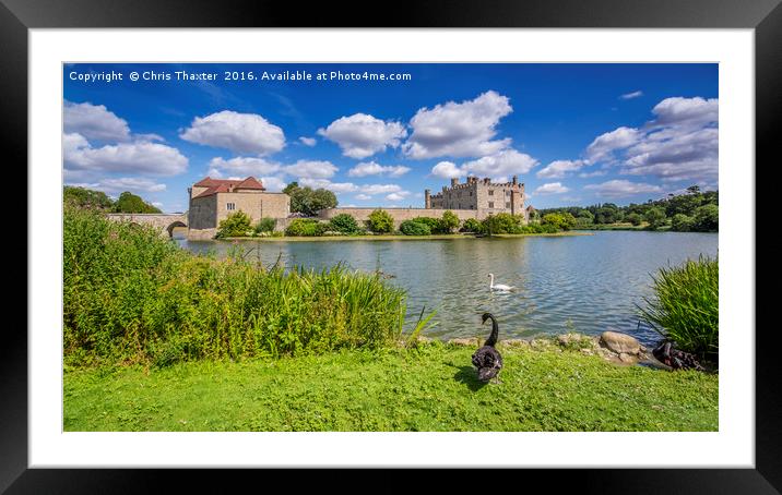 Leeds Castle Kent Framed Mounted Print by Chris Thaxter