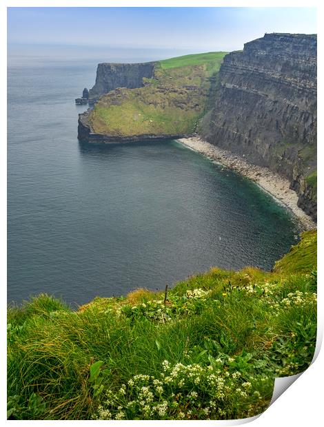 Cliffs of Moher, Ireland Print by Mark Llewellyn