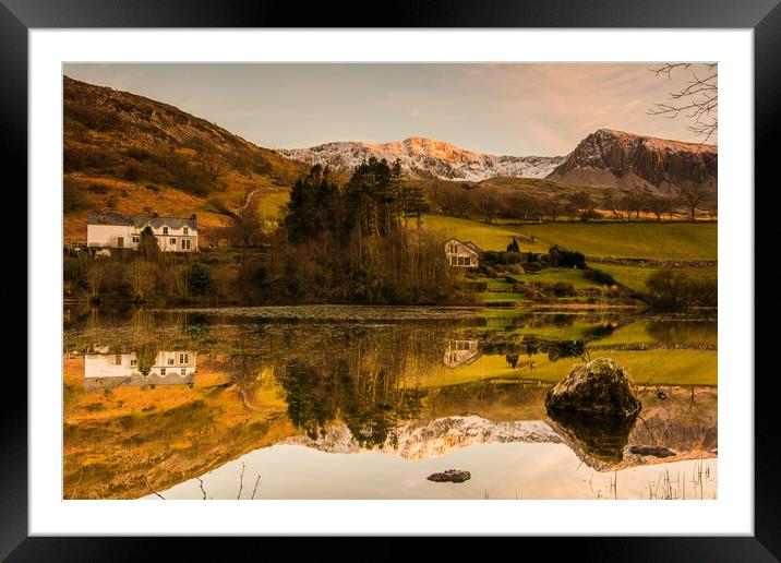 Gwernan Lake Hotel Framed Mounted Print by IAN JONES-MORRIS