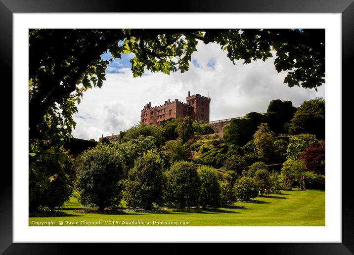 Powis Castle  Framed Mounted Print by David Chennell