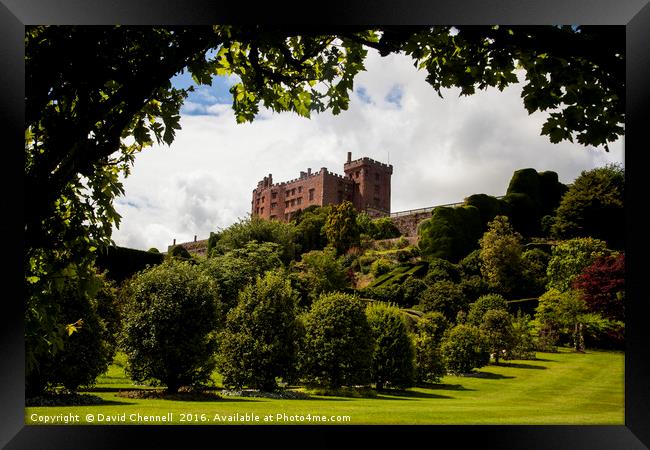 Powis Castle  Framed Print by David Chennell