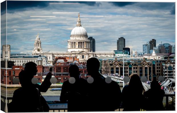 London and St Paul's Canvas Print by Richard Downs