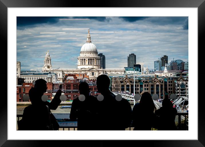 London and St Paul's Framed Mounted Print by Richard Downs