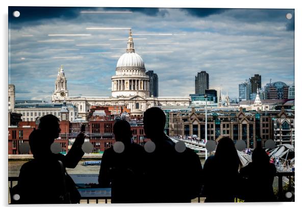 London and St Paul's Acrylic by Richard Downs