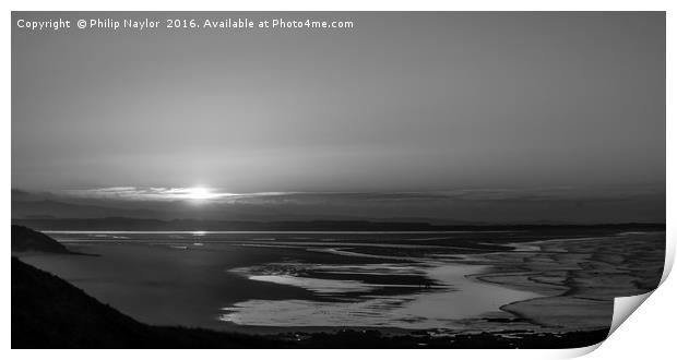  Beautiful Bamburgh Black and White at Sunset Print by Naylor's Photography