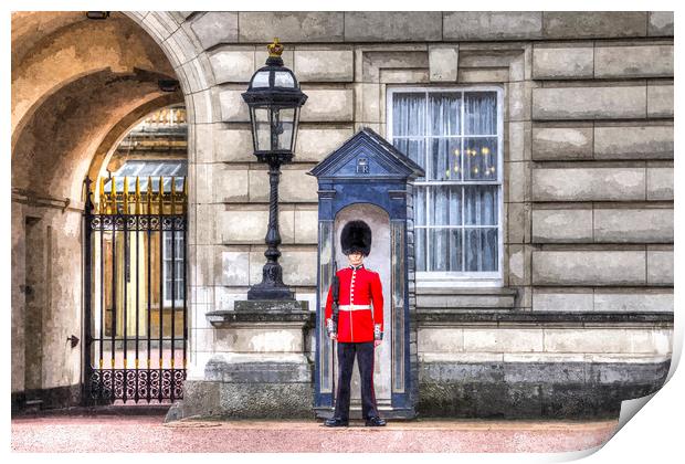 Buckingham Palace Queens Guard Art Print by David Pyatt