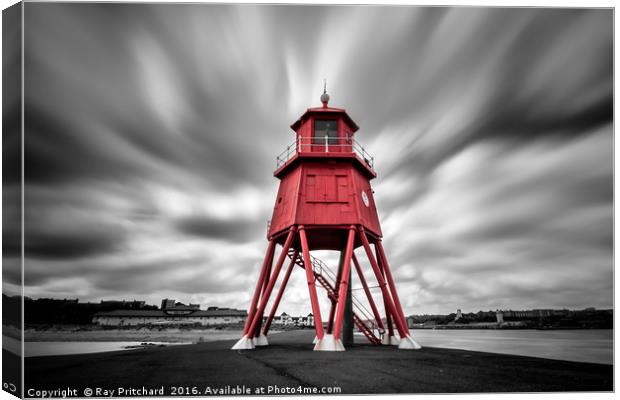 Herd Lighthouse  Canvas Print by Ray Pritchard