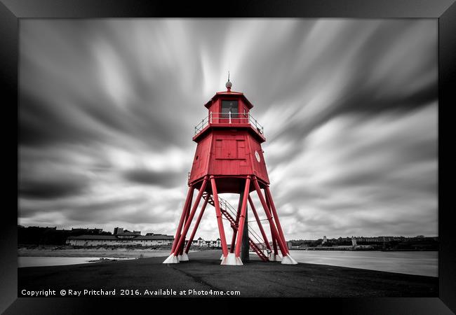 Herd Lighthouse  Framed Print by Ray Pritchard