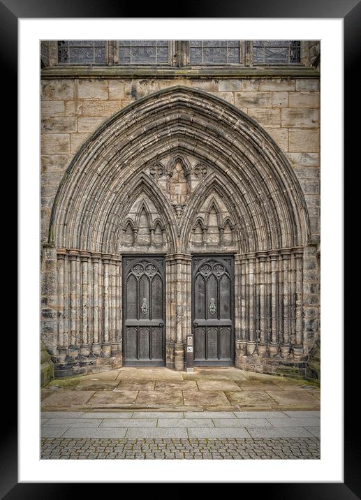Glasgow Cathedral Doors Framed Mounted Print by Antony McAulay