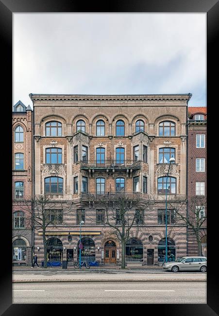 Helsingborg Art Deco Building Facade Framed Print by Antony McAulay