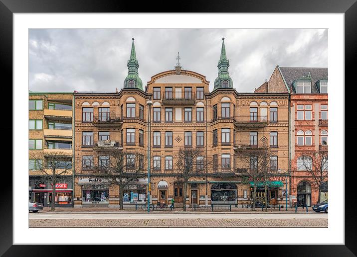 Helsingborg Grand Building Facade Framed Mounted Print by Antony McAulay