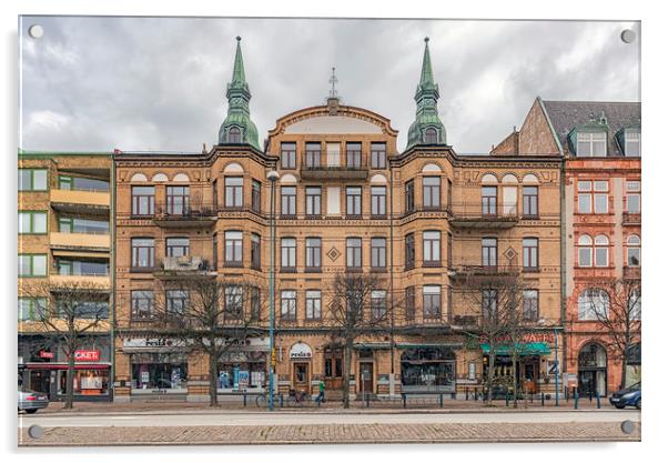 Helsingborg Grand Building Facade Acrylic by Antony McAulay