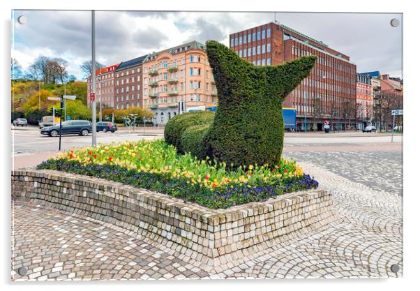 Helsingborg Hedge Slug. Acrylic by Antony McAulay