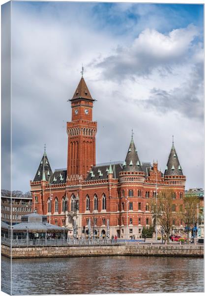 Helsingborg Town Hall in Sweden Canvas Print by Antony McAulay