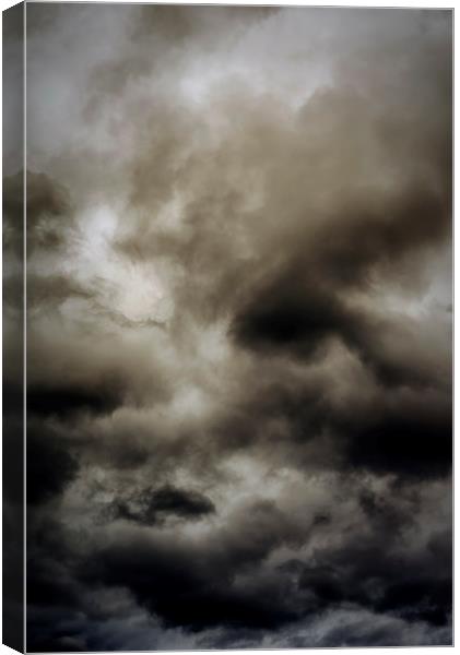 Stormy Clouds Background Canvas Print by Antony McAulay