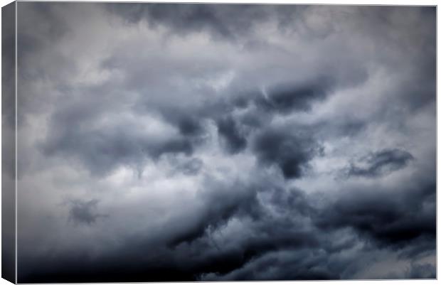Stormy Sky Background Canvas Print by Antony McAulay