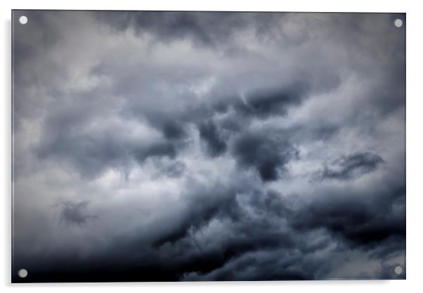 Stormy Sky Background Acrylic by Antony McAulay