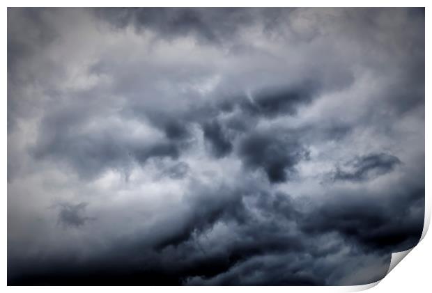 Stormy Sky Background Print by Antony McAulay