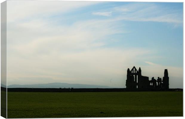 Landscape Whitby Abbey Canvas Print by Bethany Lang