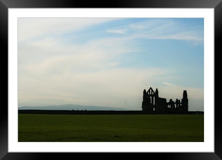 Landscape Whitby Abbey Framed Mounted Print by Bethany Lang
