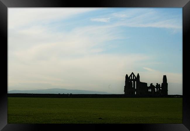 Landscape Whitby Abbey Framed Print by Bethany Lang