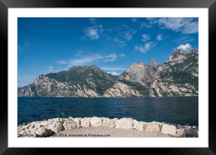 Lake Garda, Nago Torbole Framed Mounted Print by Amy Powell