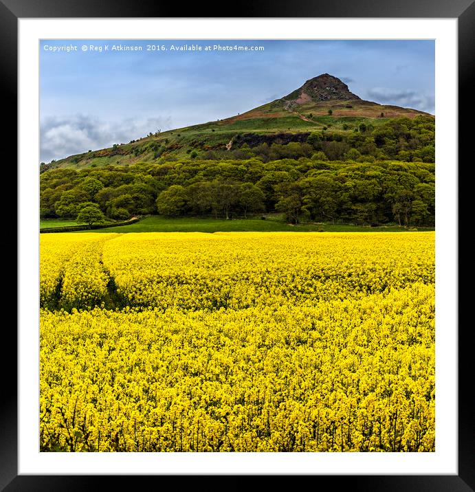 Roseberry Topping  Framed Mounted Print by Reg K Atkinson