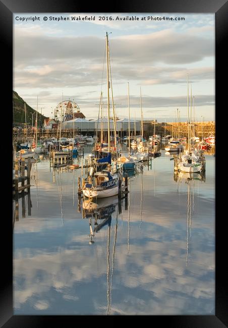 Harbour Reflections Framed Print by Stephen Wakefield