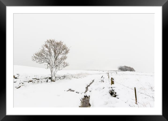 Whiteout  Framed Mounted Print by chris smith