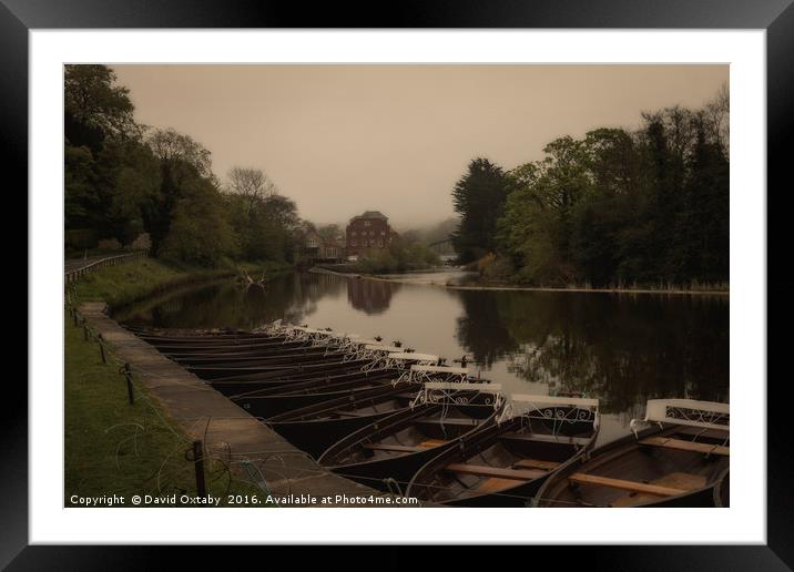 Boats at Ruswarp Framed Mounted Print by David Oxtaby  ARPS
