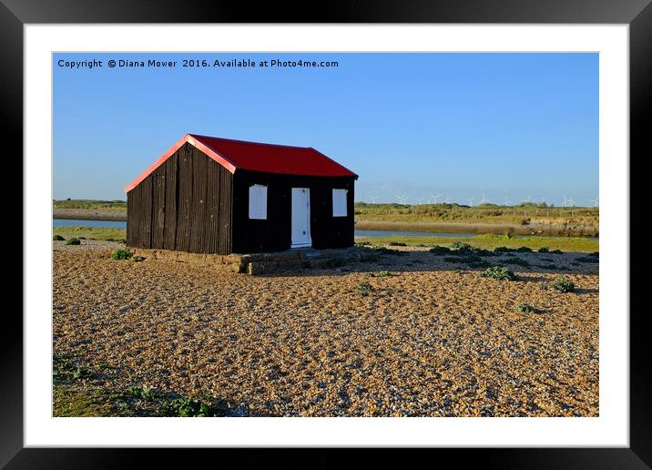 Rye Harbour Framed Mounted Print by Diana Mower