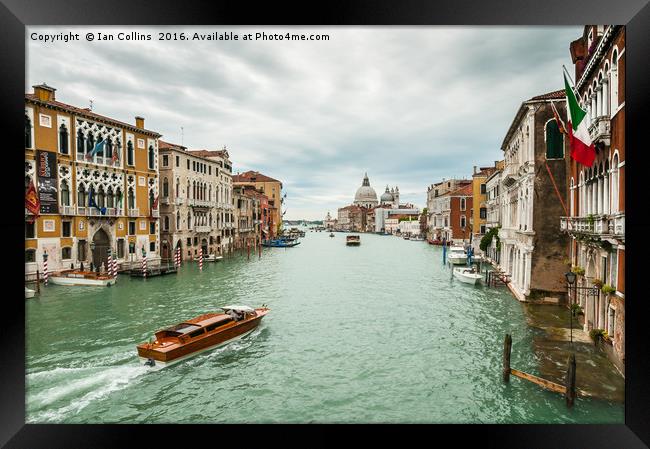 The View from Accamemia Bridge, Venice Framed Print by Ian Collins
