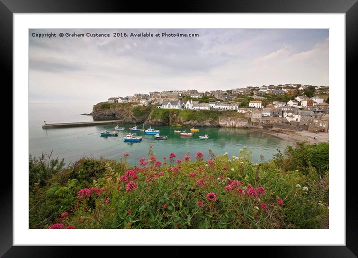 Port Isaac, Cornwall Framed Mounted Print by Graham Custance