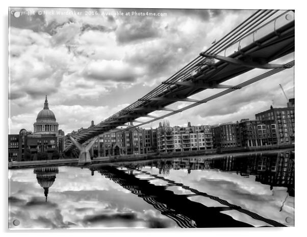 London Skyline Acrylic by Nick Wardekker