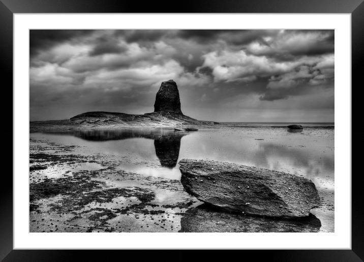 Reflections at Black Nab Framed Mounted Print by Sarah Couzens