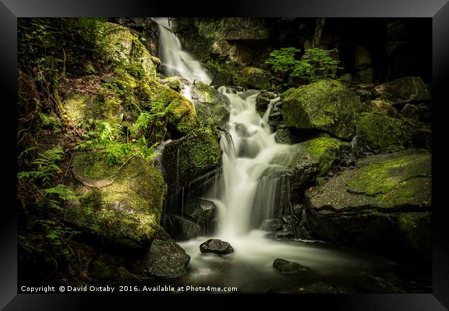 Lumsdale Falls Framed Print by David Oxtaby  ARPS