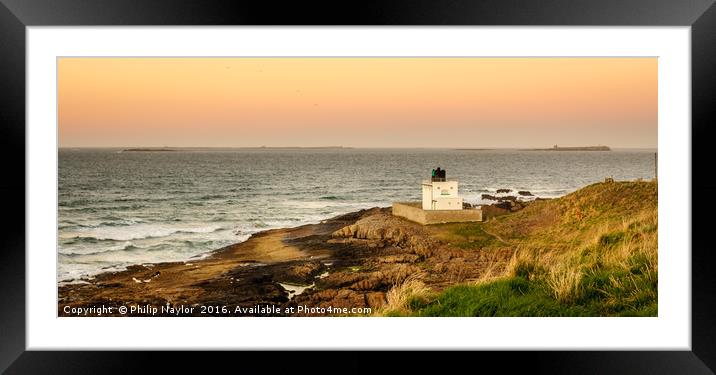 The Lighthouse at Stag Rock Framed Mounted Print by Naylor's Photography