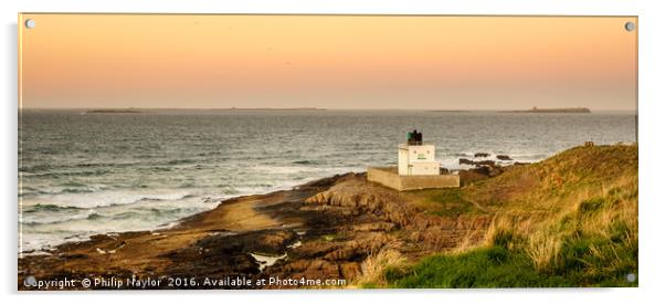 The Lighthouse at Stag Rock Acrylic by Naylor's Photography