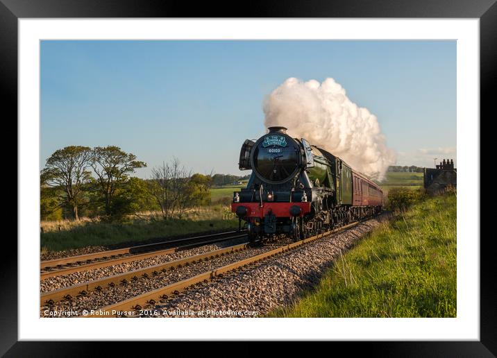 The Flying Scotsman Framed Mounted Print by Robin Purser