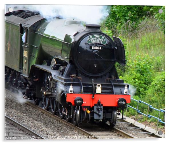 A3 Class 60103 Flying Scotsman Acrylic by Piers Thompson