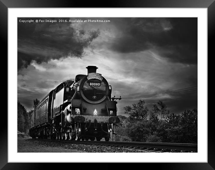 Locomotive 80080 Framed Mounted Print by Derrick Fox Lomax