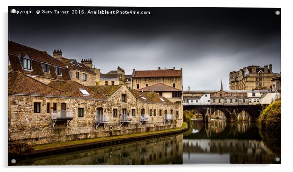 Pulteney Bridge - Colour Acrylic by Gary Turner