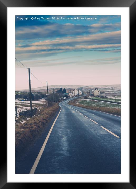 Road to Somewhere - Colour Framed Mounted Print by Gary Turner